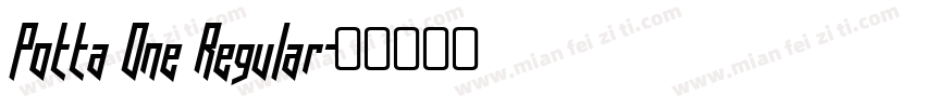 Potta One Regular字体转换